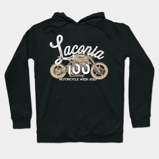 100th Anniversary Laconia Motorcycle Week New Hampshire - white Hoodie